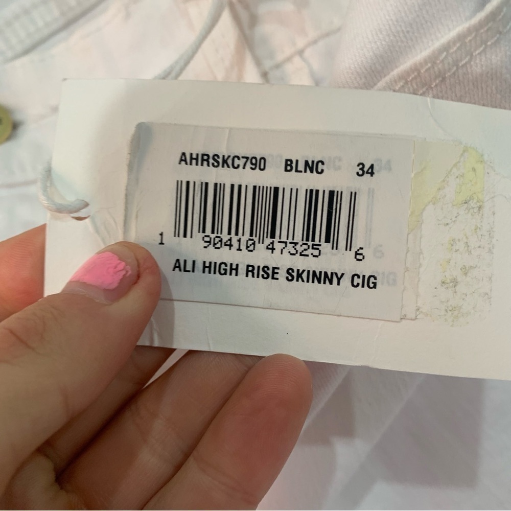 ✅ NWT Frame Jeans Ali High Rise Cigarette Skinny in White - Picture 8 of 9